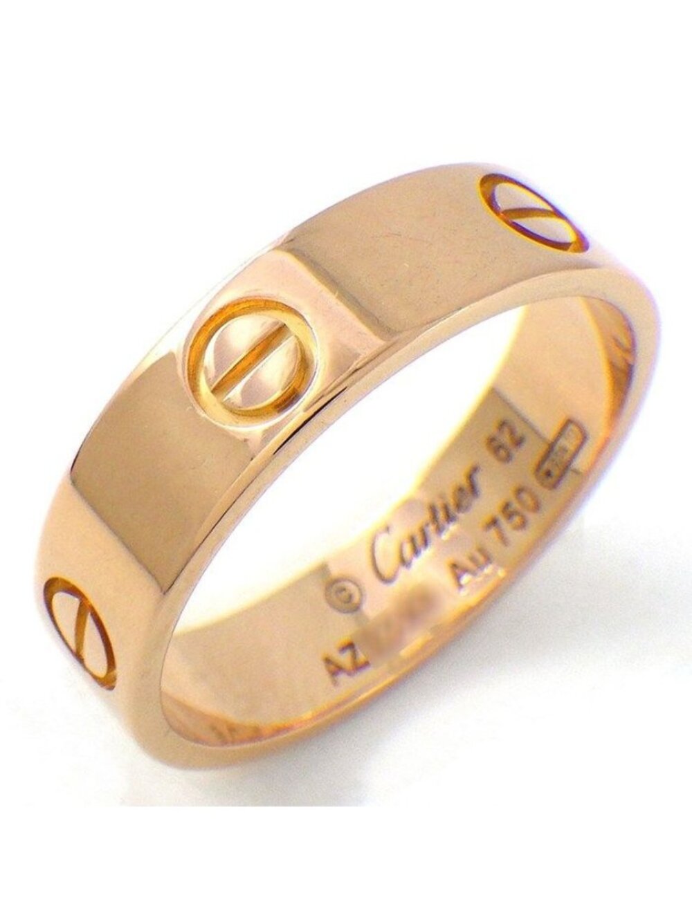 Cartier Ring Love Classic Model 18k Pink Gold
